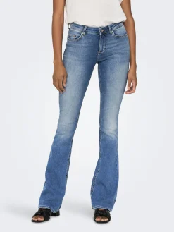 ONLBLUSH LIFE MID FLARED DNM TAI467 - Light Blue D