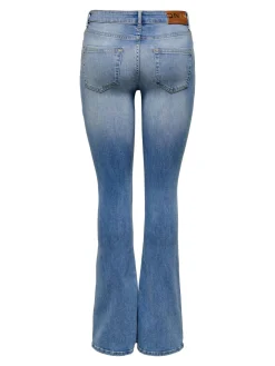 ONLBLUSH LIFE MID FLARED DNM TAI467 - Light Blue D