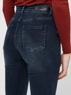 ONLBLUSH LIFE MID SK ANK RAW REA409 - Blue Black D