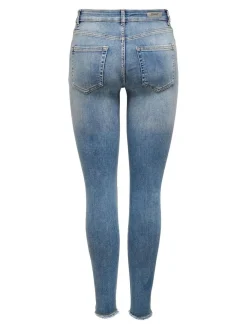 ONLBLUSH LIFE MID SK ANK RAW REA333 - Light Blue D