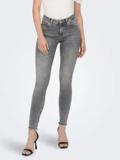 ONLBLUSH LIFE MID SK ANKRAW REA0918 - Grey Denim