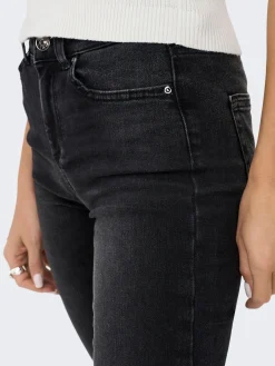 ONLBLUSH LIFE MID SK DNM REA1099 NO - Black Denim/