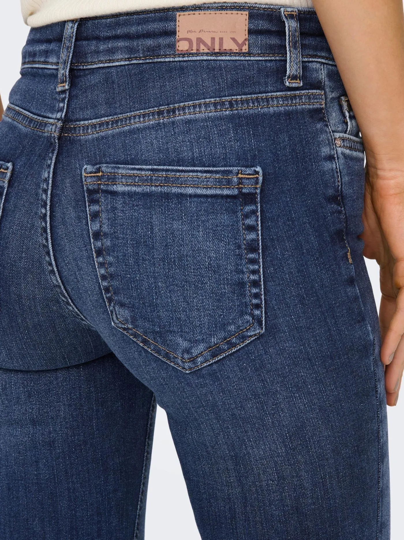 ONLBLUSH MID SK ANK RAW DNM REA194 - Medium Blue