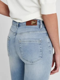 ONLBLUSH MID SK ANK RAW DNM REA306 - Light Blue De