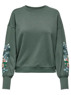 ONLBROOKE L/S O-NECK FLOWER SWT NOO
