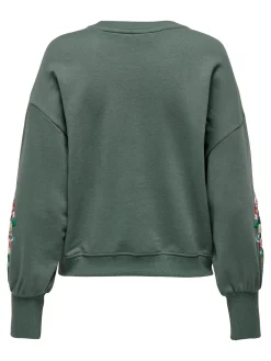 ONLBROOKE L/S O-NECK FLOWER SWT NOO