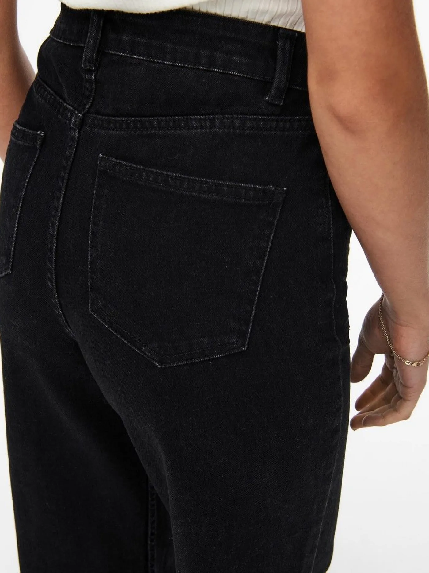 ONLCAMILLE LIFE EX HW WIDE DNM NOOS - Black Denim/