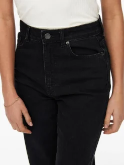 ONLCAMILLE LIFE EX HW WIDE DNM NOOS - Black Denim/