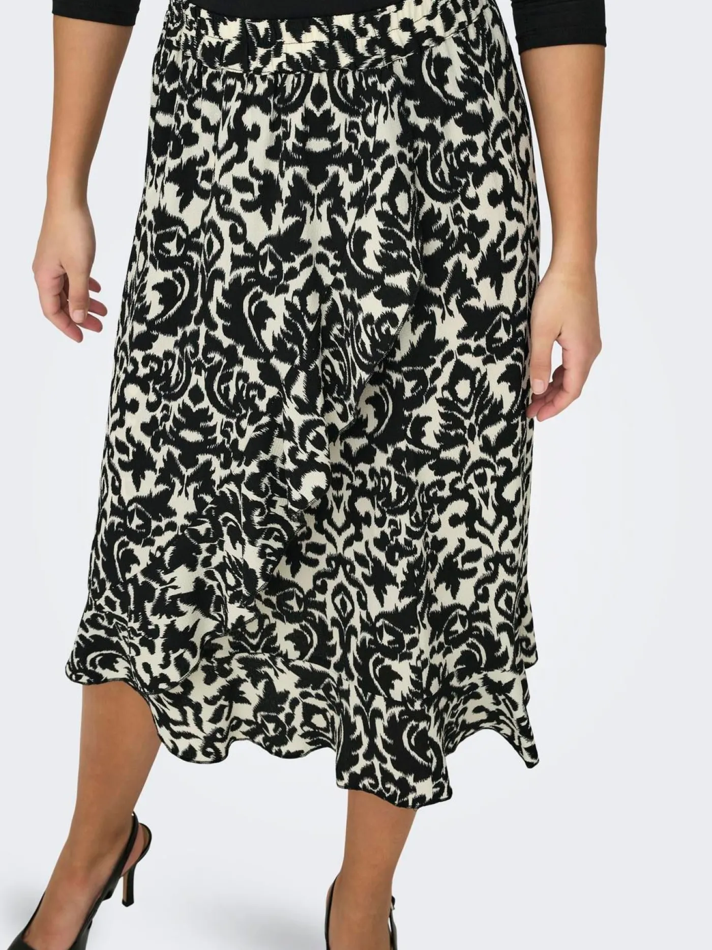 ONLCARLY FLOUNCE LONG SKIRT WVN NOO