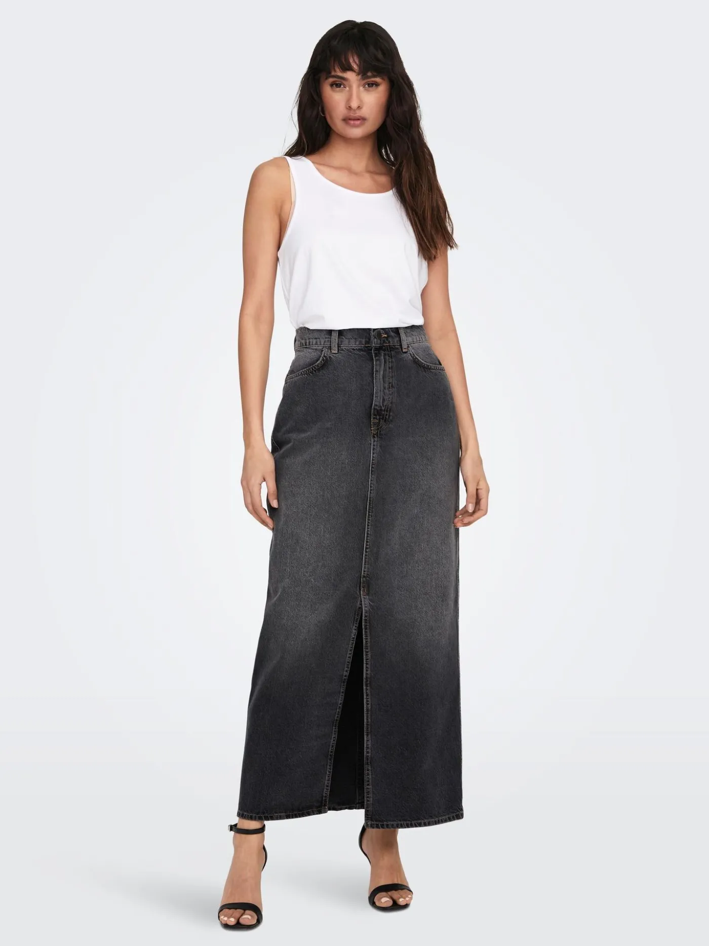 ONLCILLA LONG SLIT SKIRT DNM NOOS