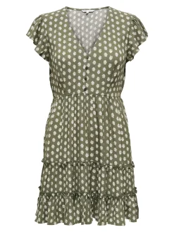 ONLCLAUDETTE LIFE SS MINI DRESS WVN