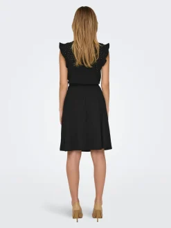 ONLELISA S/L V-NECK DRESS CS JRS