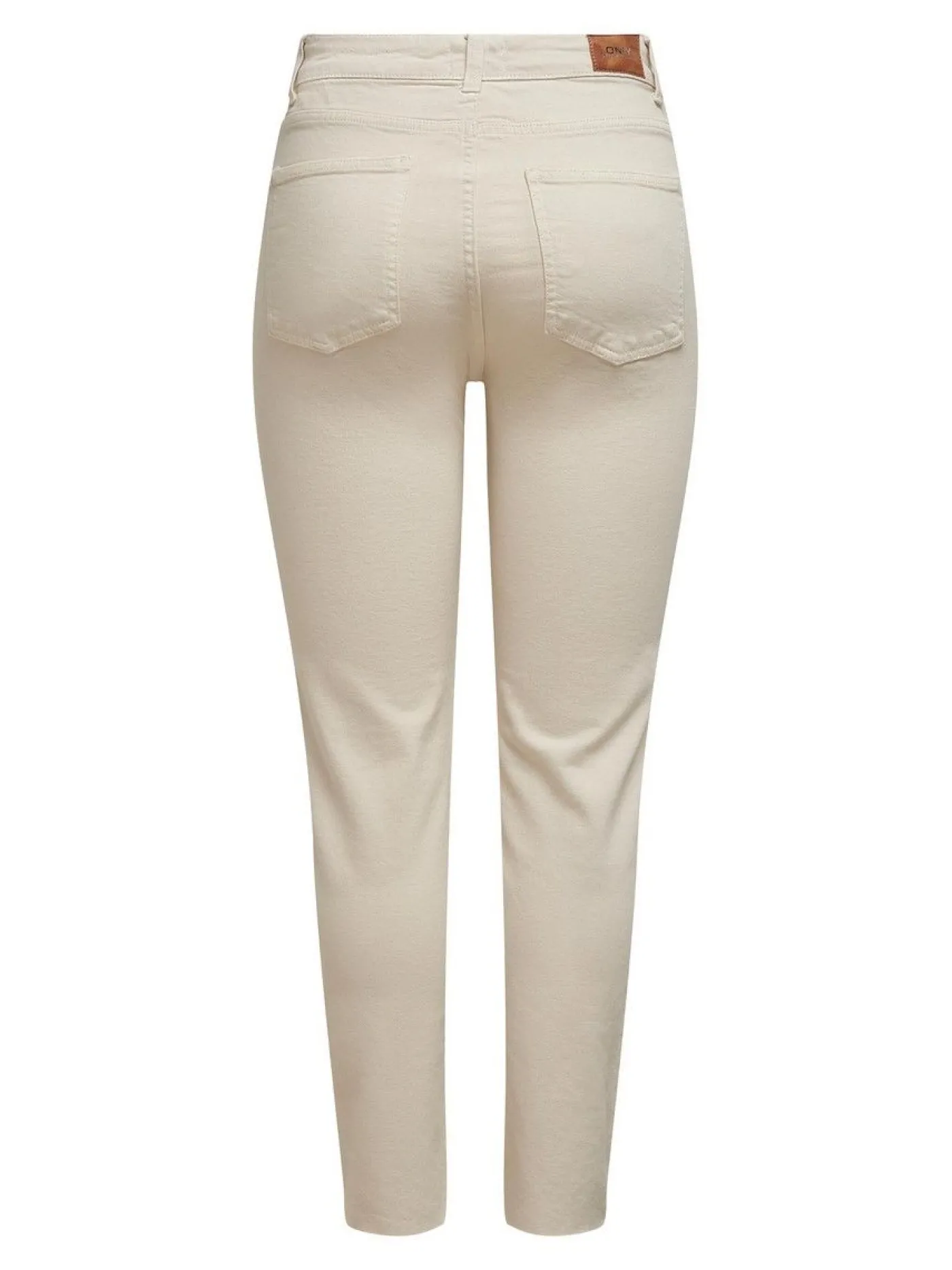 ONLEMILY HW ST RAW CRPANK DNM COL N - Ecru