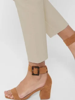 ONLEMILY HW ST RAW CRPANK DNM COL N - Ecru