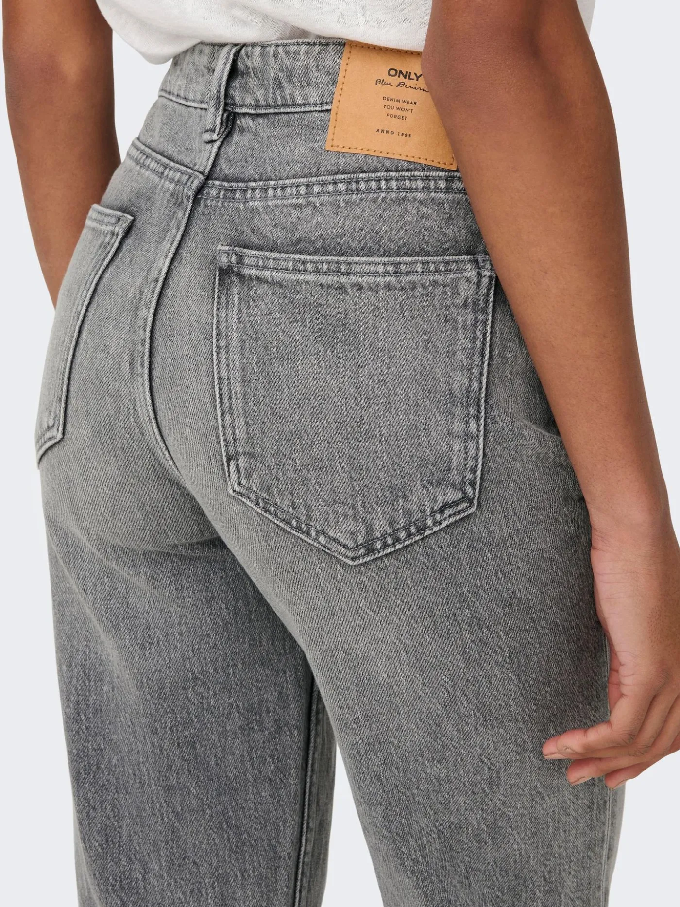 ONLEMILY LIFE HW ST RW CP AK NAS027 - Grey Denim
