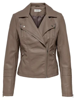 ONLGEMMA FAUX LEATHER BIKER OTW NOO