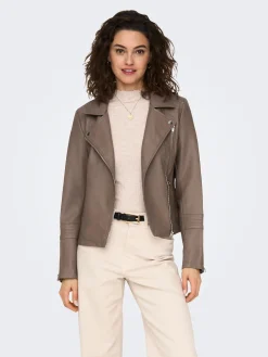 ONLGEMMA FAUX LEATHER BIKER OTW NOO