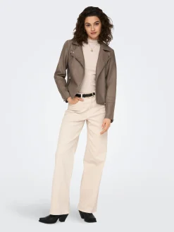 ONLGEMMA FAUX LEATHER BIKER OTW NOO