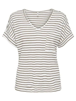 ONLIBEN S/S MOSTER V-NECK GLITTER T