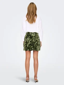ONLJADEL SEQUINS SKIRT WVN