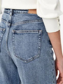 ONLJUICY HW WIDE LEG REA365 NOOS - Medium Blue De