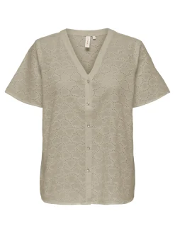 ONLKALLY HEART SS SHIRT WVN CS