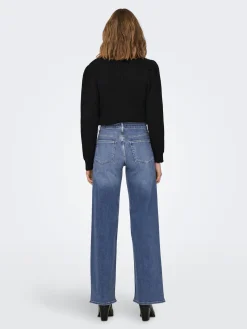 ONLMADISON BLUSH HW WIDE DNM DOT372