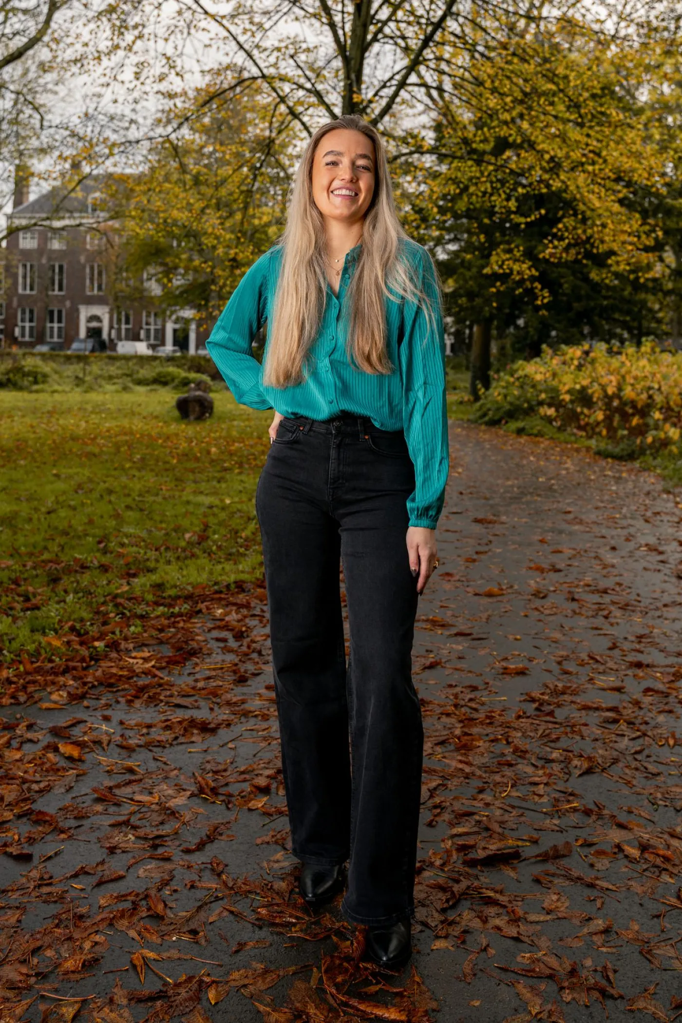 ONLMADISON BLUSH HW WIDE DNM CRO099