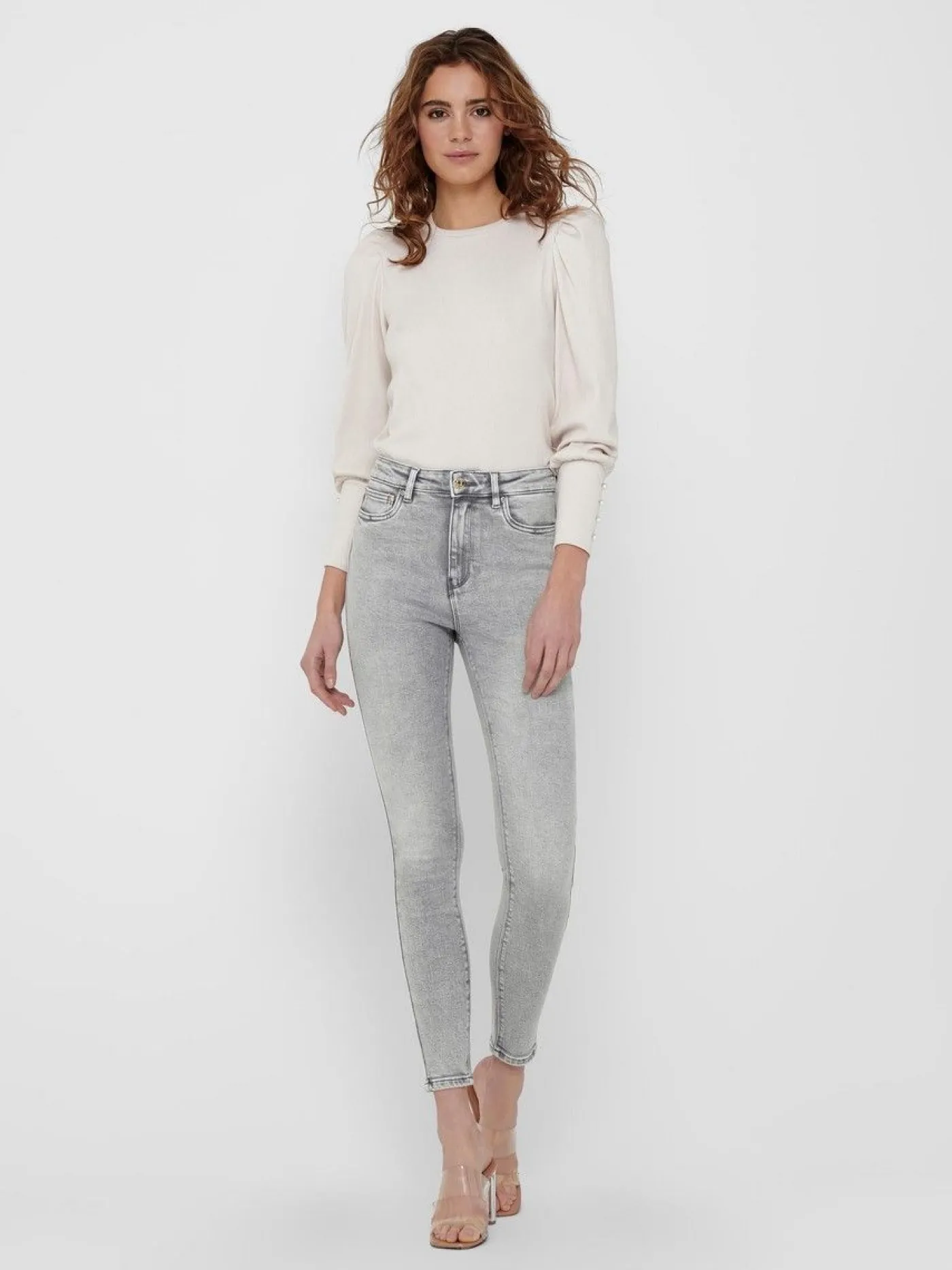 ONLMILA LIFE HW SK ANK BJ755 NOOS - Light Grey Den