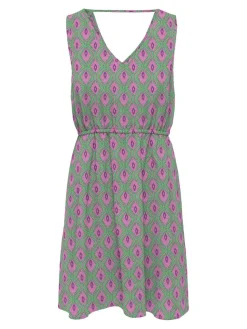 ONLNOVA LIFE VIS SARA STRING DRESS