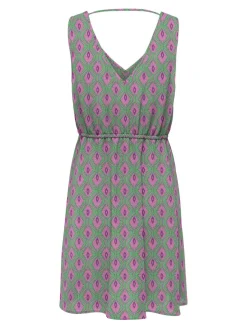 ONLNOVA LIFE VIS SARA STRING DRESS