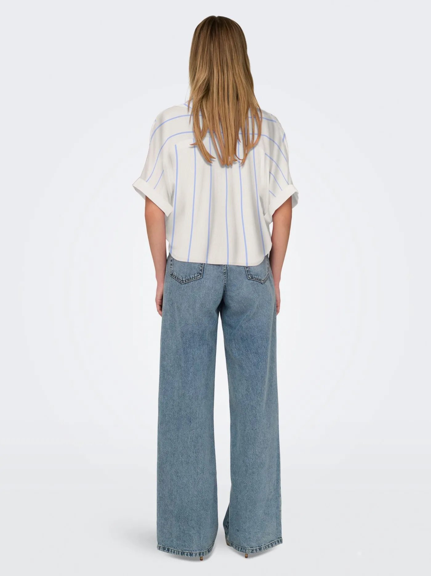 ONLPAULA LIFE S/S TIE SHIRT WVN NOO