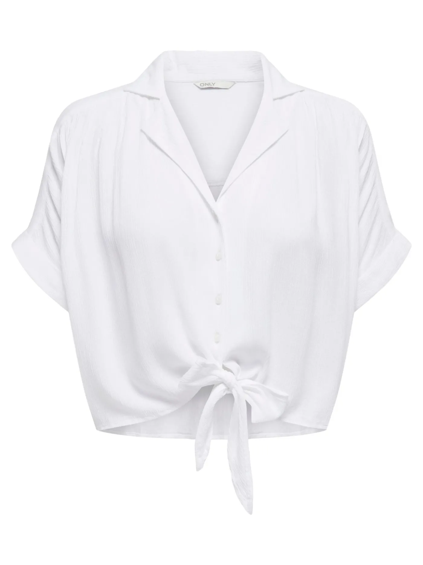 ONLPAULA LIFE S/S TIE SHIRT WVN NOO