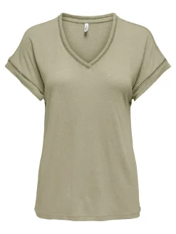 ONLPENNY S/S V-NECK TOP JRS