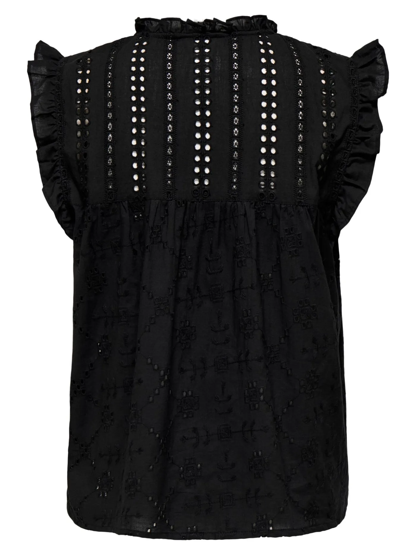 ONLREVA LIFE S/L EMB TOP WVN NOOS