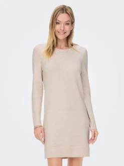 ONLRICA LIFE L/S O-NECK DRESS KNT N