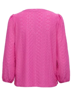 ONLSANDRA L/S SPLIT TOP JRS