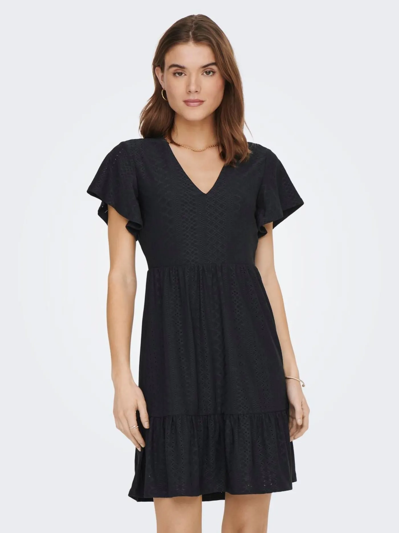 ONLSANDRA S/S V-NECK DRESS JRS