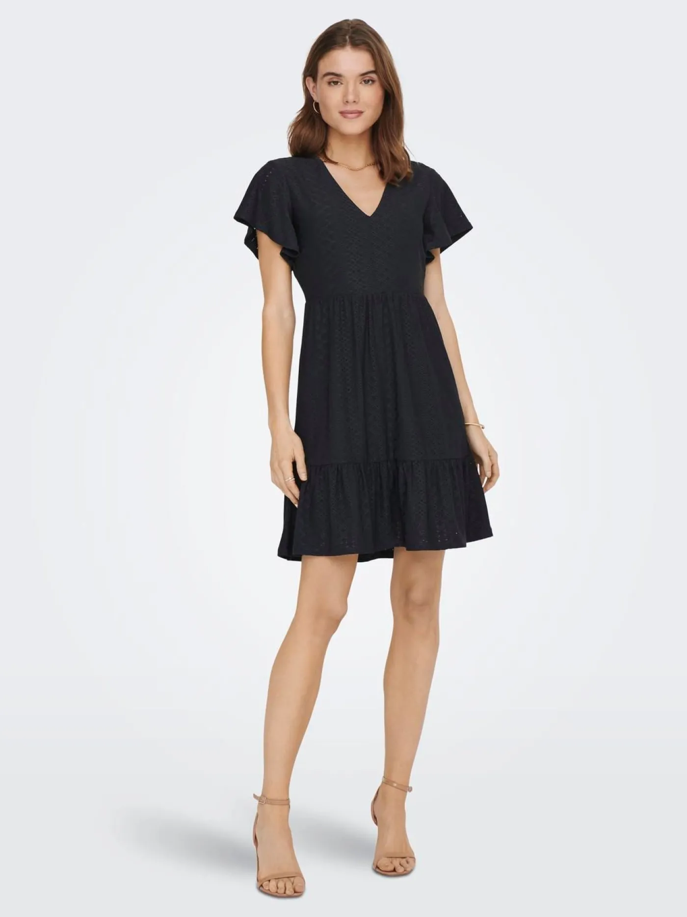 ONLSANDRA S/S V-NECK DRESS JRS