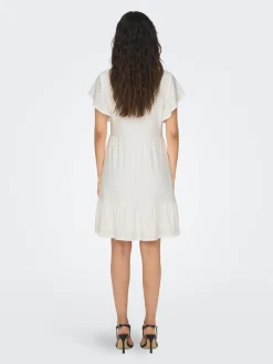 ONLSANDRA S/S V-NECK DRESS JRS