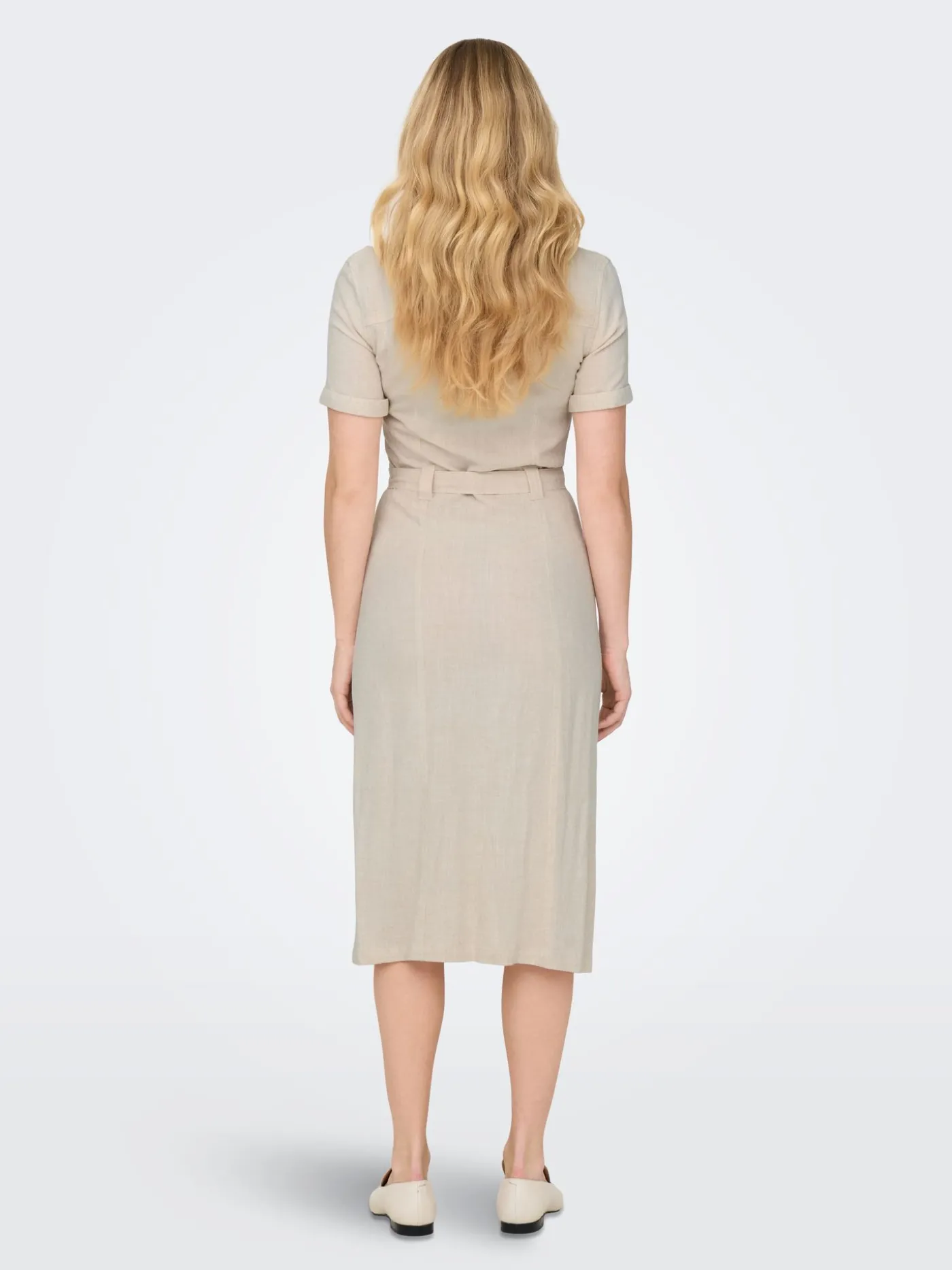 ONLSIESTA SS LIN BL SHIRT DRESS PNT