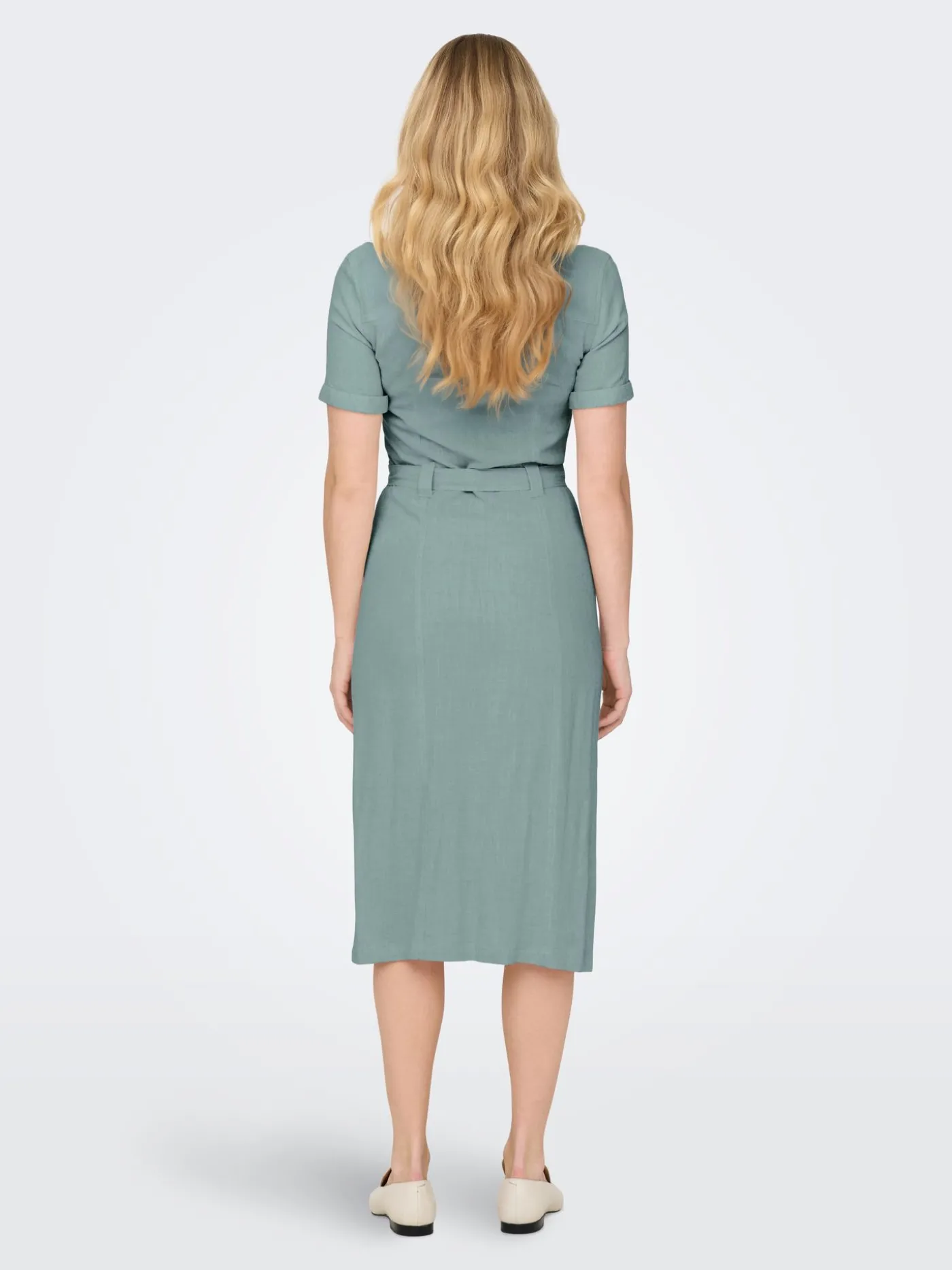 ONLSIESTA SS LIN BL SHIRT DRESS PNT