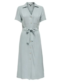 ONLSIESTA SS LIN BL SHIRT DRESS PNT