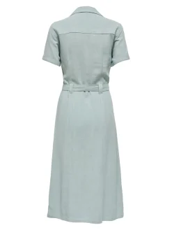 ONLSIESTA SS LIN BL SHIRT DRESS PNT