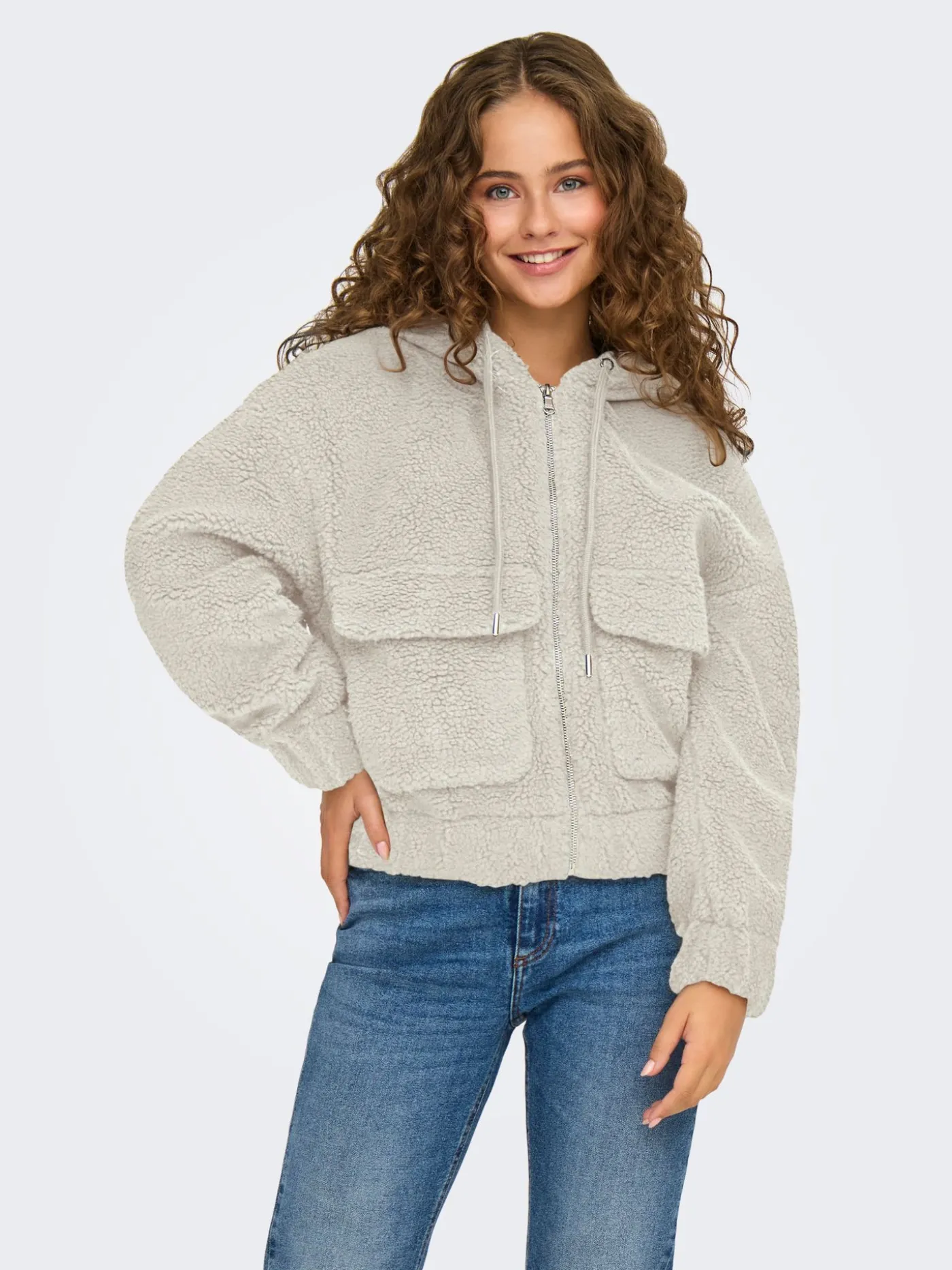 ONLTANJA TEDDY HOOD JACKET OTW NOOS