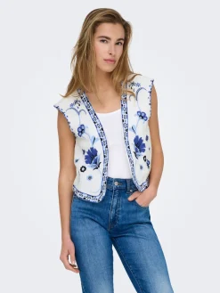 ONLTHYRA LIFE SL EMB VEST WVN CS