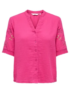 ONLTHYRA LIFE SS V-NECK SHIRT WVN C