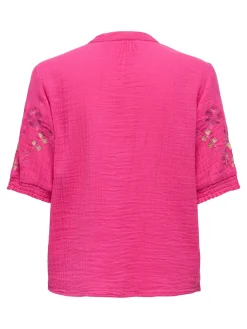 ONLTHYRA LIFE SS V-NECK SHIRT WVN C