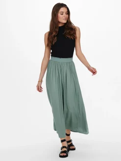 ONLVENEDIG LIFE LONG SKIRT WVN NOOS - Chinois Gree