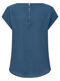 ONLVIC S/S SOLID TOP NOOS PTM - Vintage Indigo